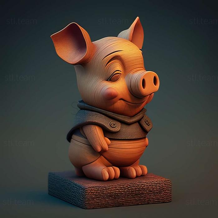 Animals Piglet from The Adventures of Vinnie